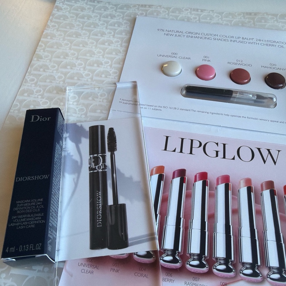 Dior Diorshow Mascara and Lip Glow Set - Black and Pink